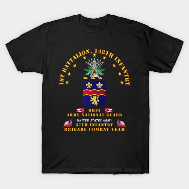 1st Bn 148th Infantry - OHANG w Flags T-Shirt by twix123844